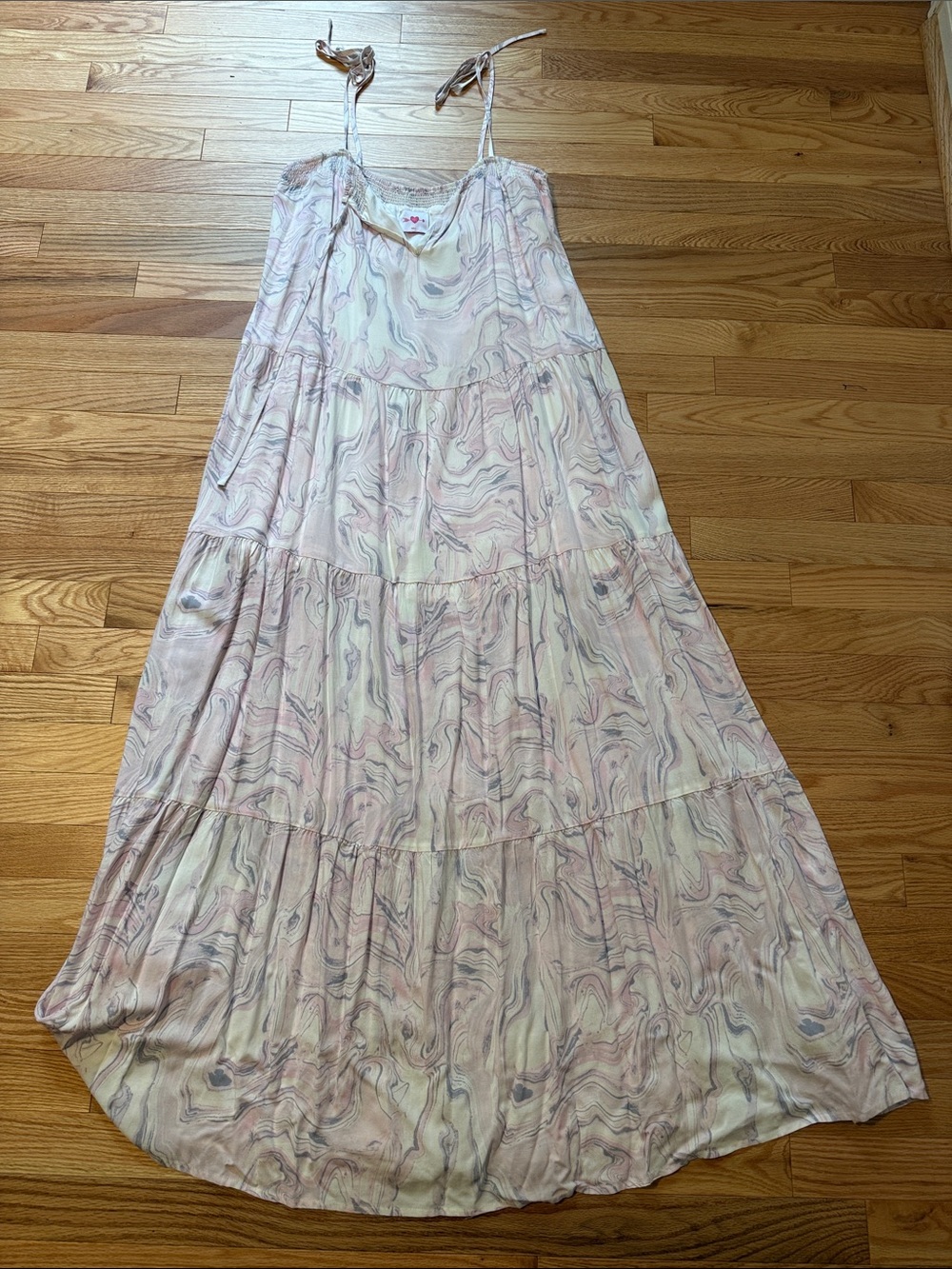 Buddy Love Swirl Pink and Cream Dress